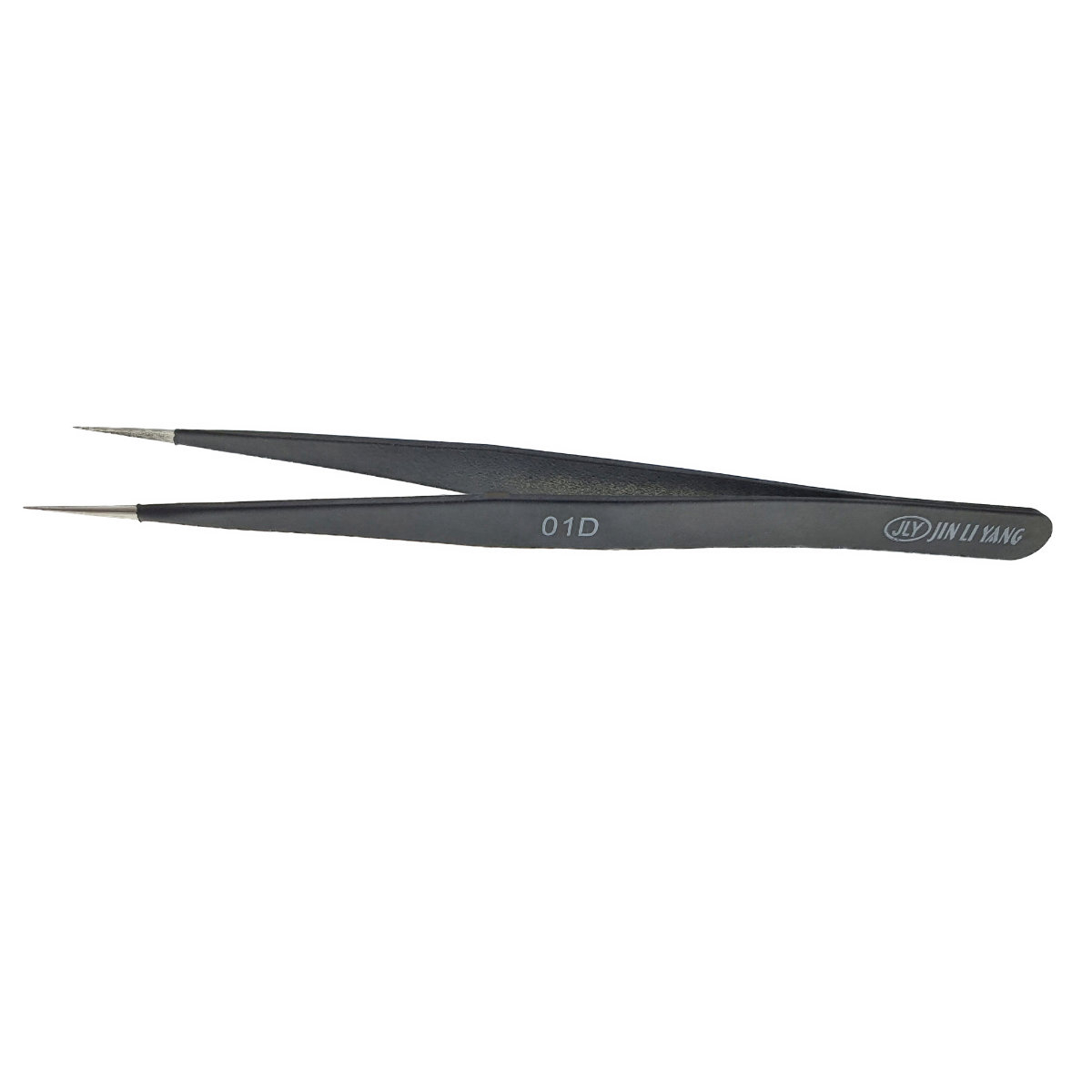 Penseta non-magnetica cu varf drept 15mm, JLY 01D, 131x8mm, anti-statica, din otel inoxidabil [2]