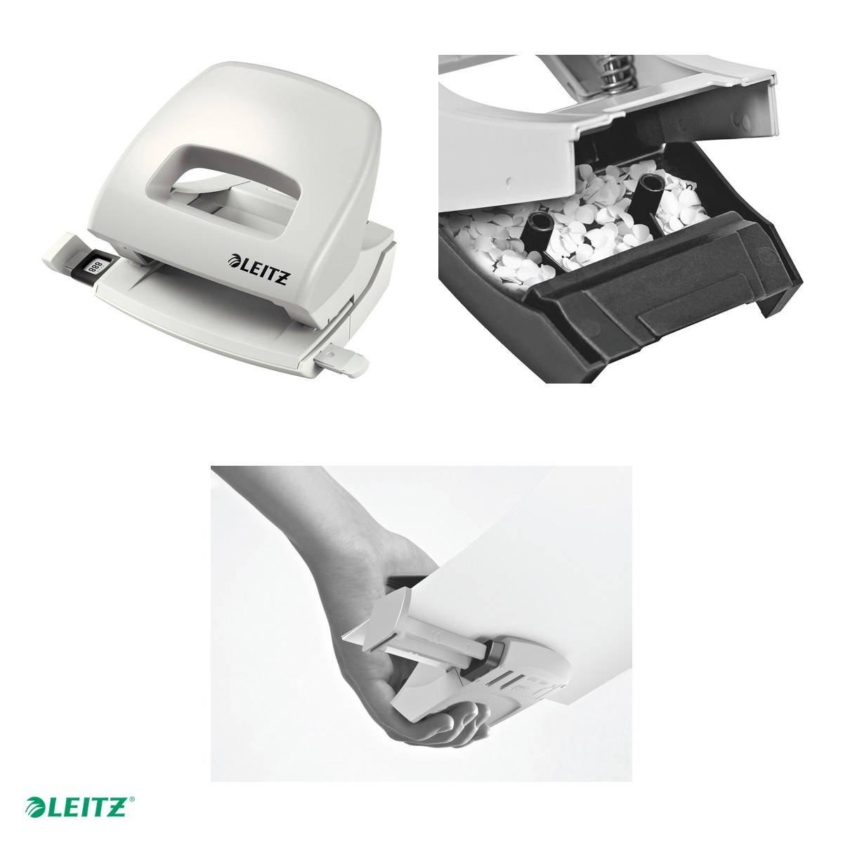 Perforator plastic Leitz 5038 NeXXt Series, perforare 16 coli, gri [4]
