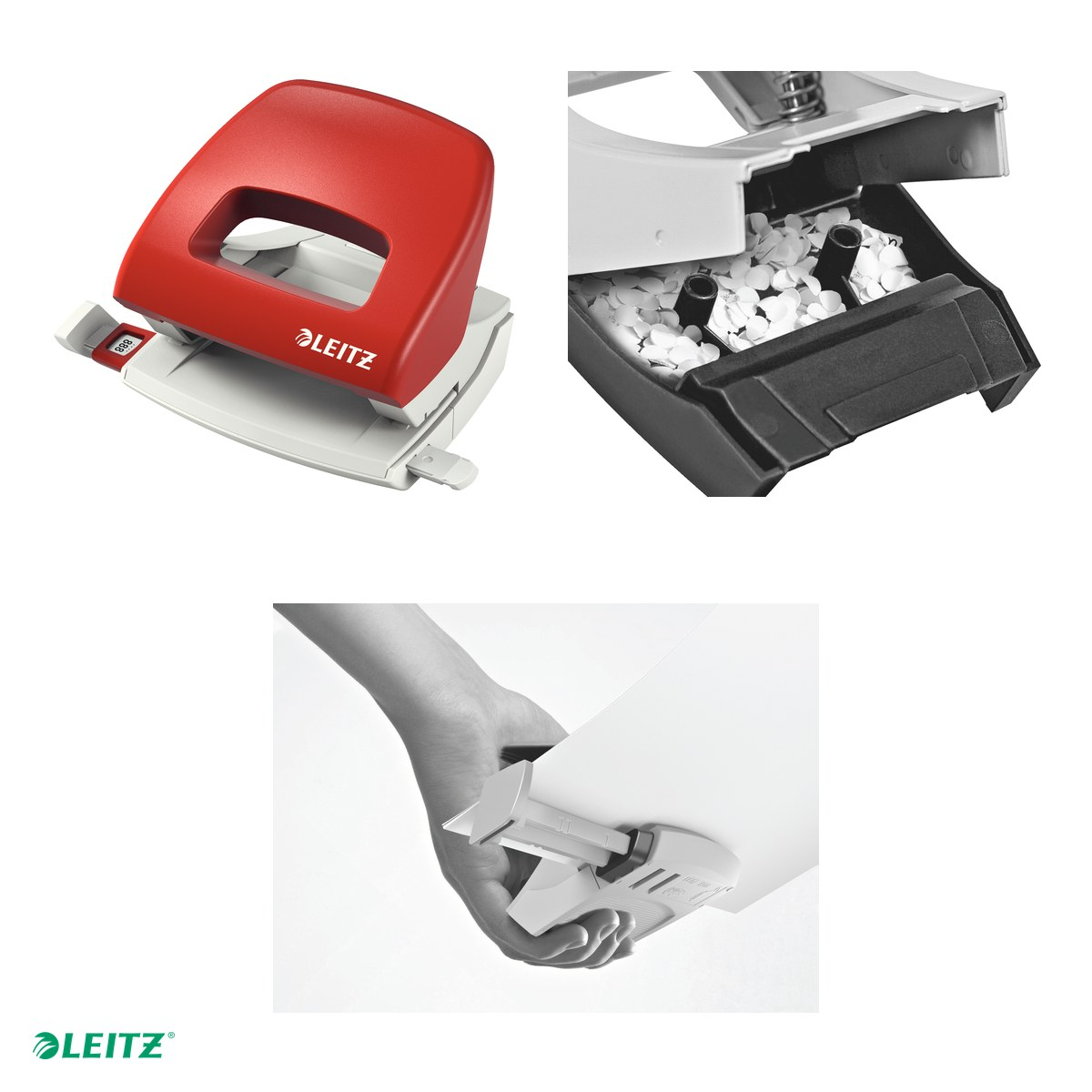 Perforator plastic Leitz 5038 NeXXt Series, perforare 16 coli, rosu [4]