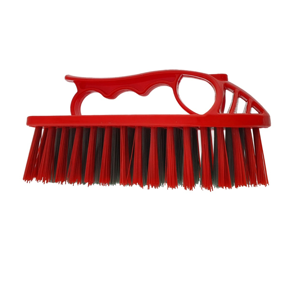 Perie cu maner, pentru curatenie, lungime 135 mm, din plastic, rosie [3]