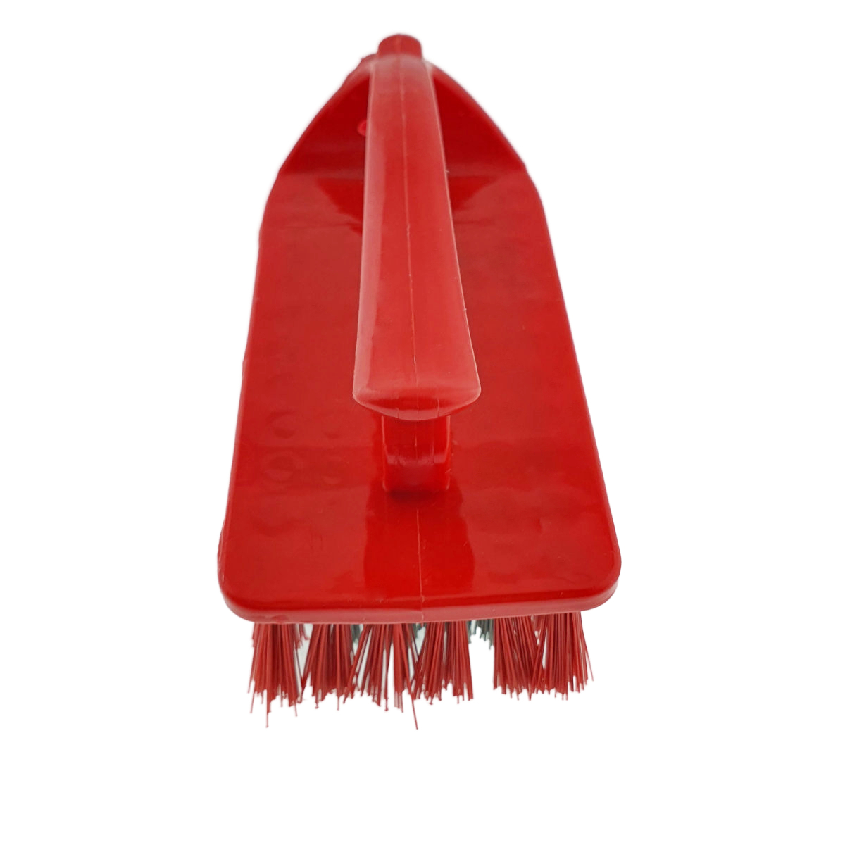 Perie cu maner, pentru curatenie, lungime 135 mm, din plastic, rosie [5]