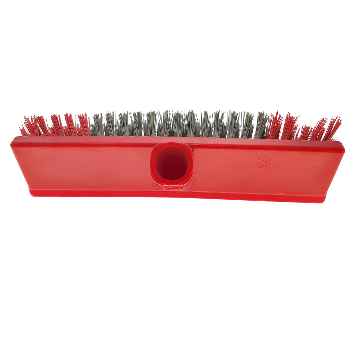 Perie pentru covoare cu filet pentru coada, lungime 260mm, rosu cu gri [10]
