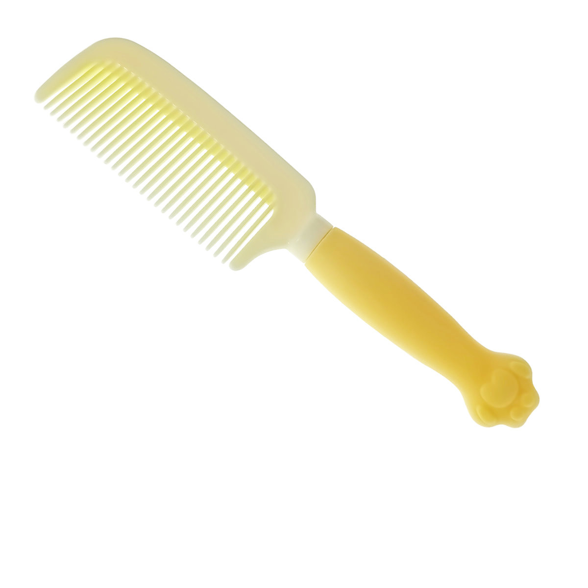 Pieptan cu maner figurina, din plastic moale, pentru copii, G39-V21 60247, galben [1]
