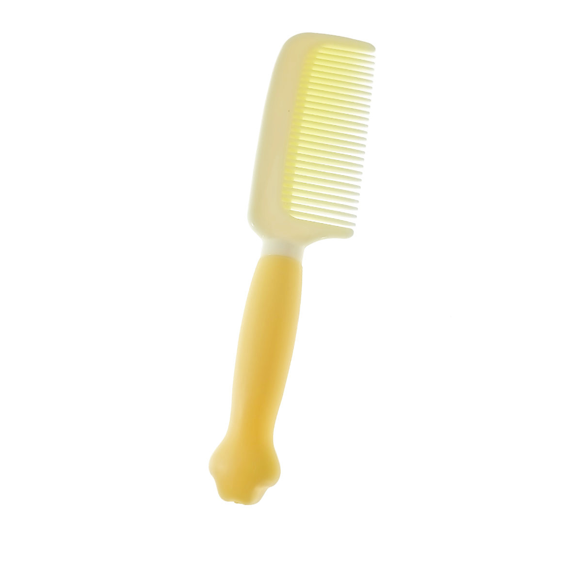 Pieptan cu maner figurina, din plastic moale, pentru copii, G39-V21 60247, galben [2]