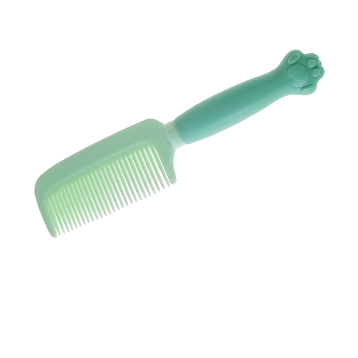 Pieptan cu maner figurina, din plastic moale, pentru copii, G39-V21 60247, verde [3]