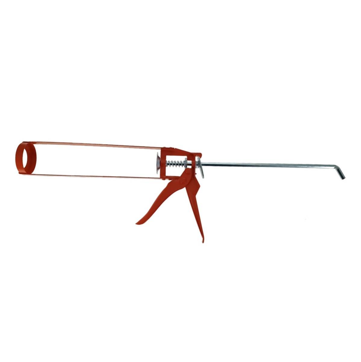 Pistol pentru tuburi de silicon, FS-11031, 2 tije, din metal, rosu [1]