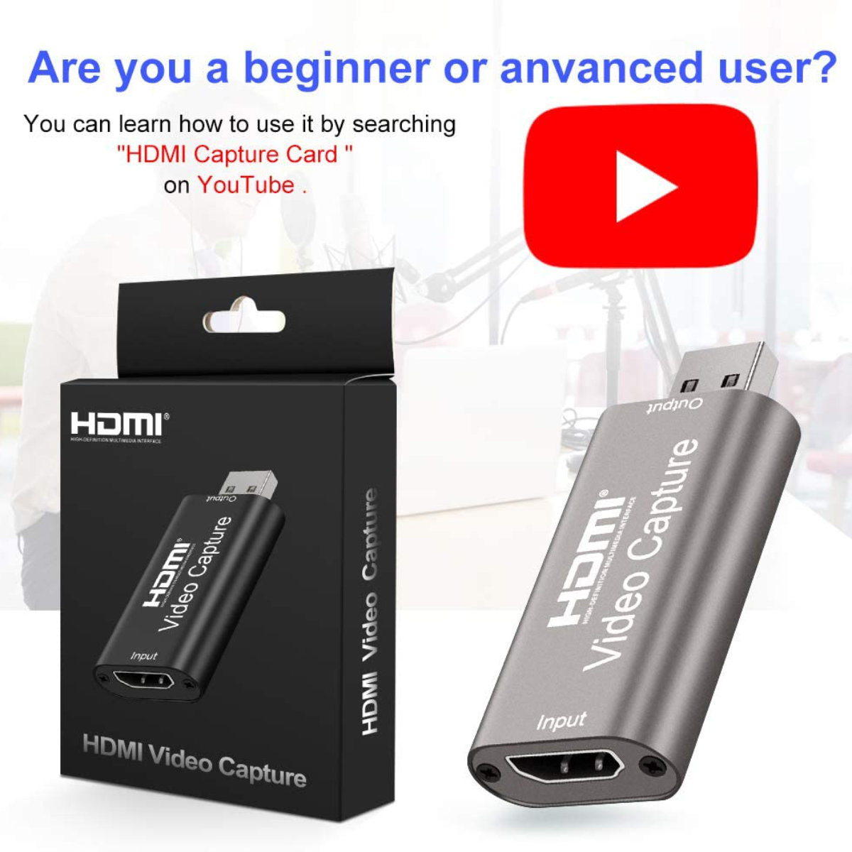 Placa de captura video HDMI la USB 2.0 , rezolutie 1920 x 1080 la 30 Hz Full HD, Plug & Play [7]