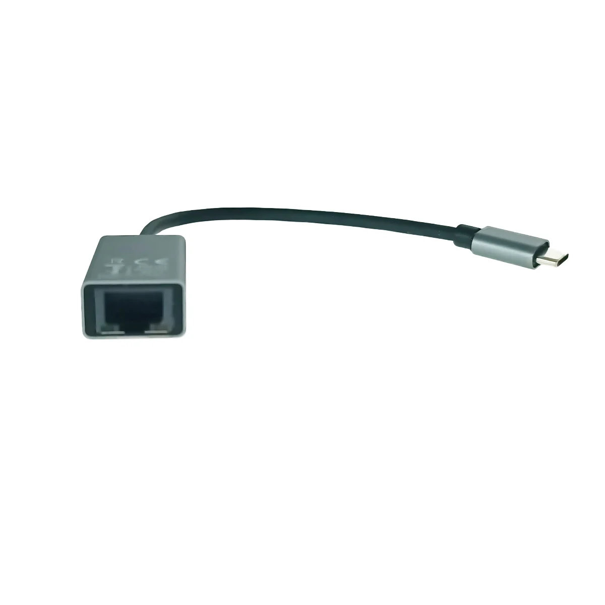 Placa de retea Esperanza 95884, RJ-45, 10/100/1000 Mbit/s, cu adaptor USB-C, cablu 18 cm, gri [3]