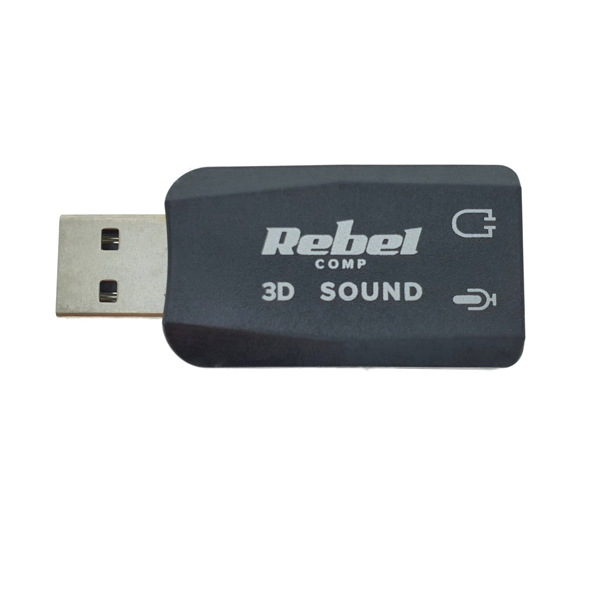 Placa de sunet 5.1, conectare USB, Rebel 3D, cu intrare microfon, iesire sunet, 2 x jack 3.5mm [3]