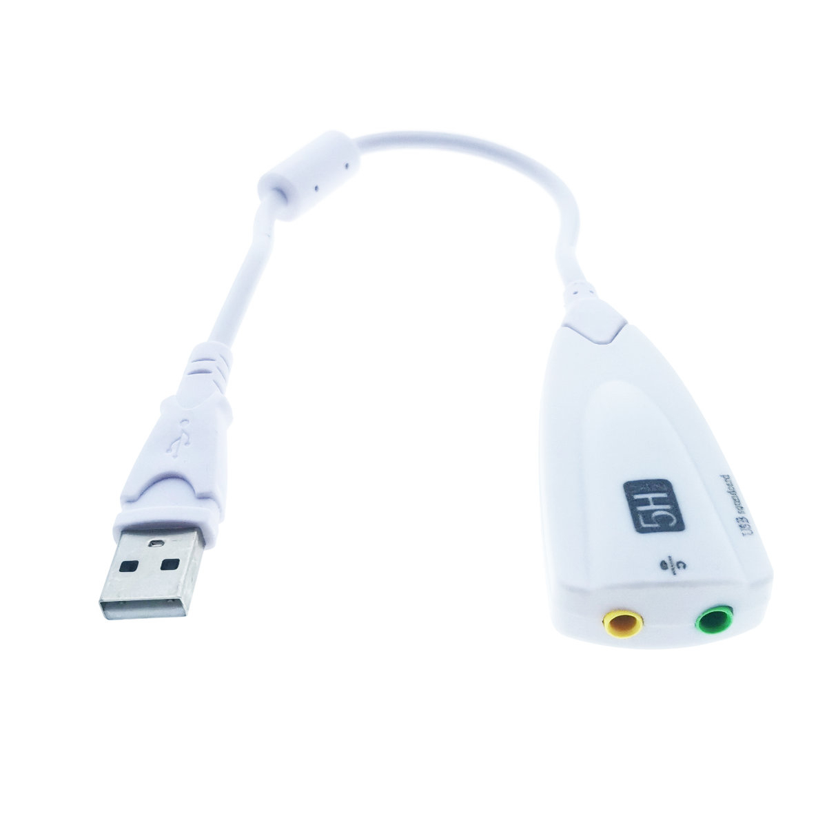 Placa de sunet externa USB, virtual 7.1 channel, cablu 20 cm, alba [7]