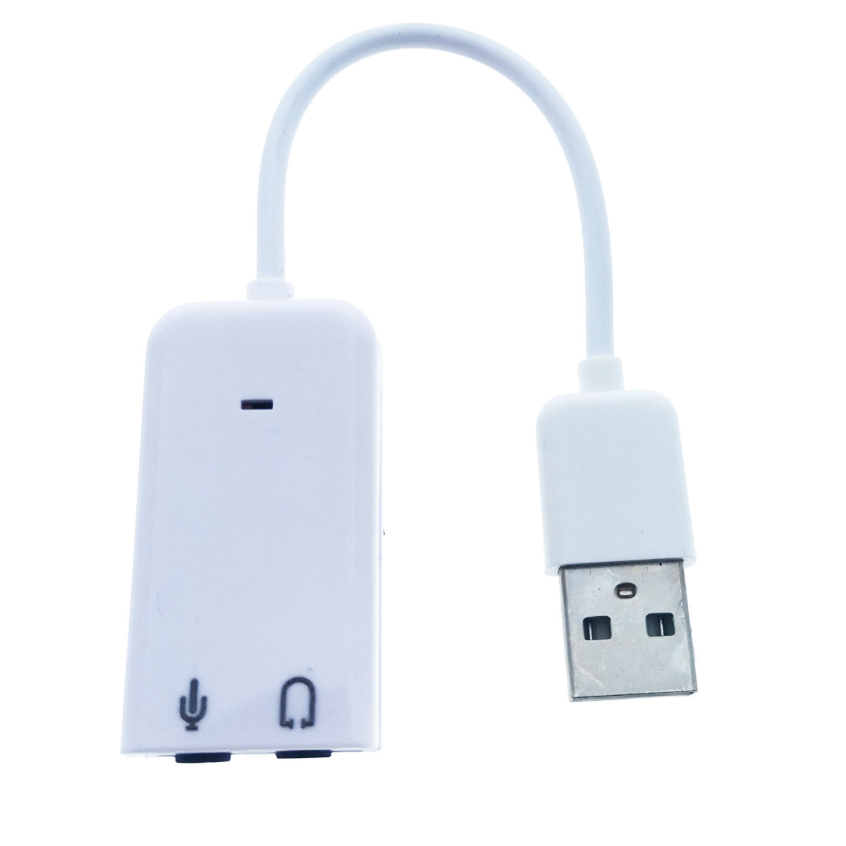 Placa de sunet USB , Virtual 7.1 Channel, adaptor pentru casti si microfon, alba [4]