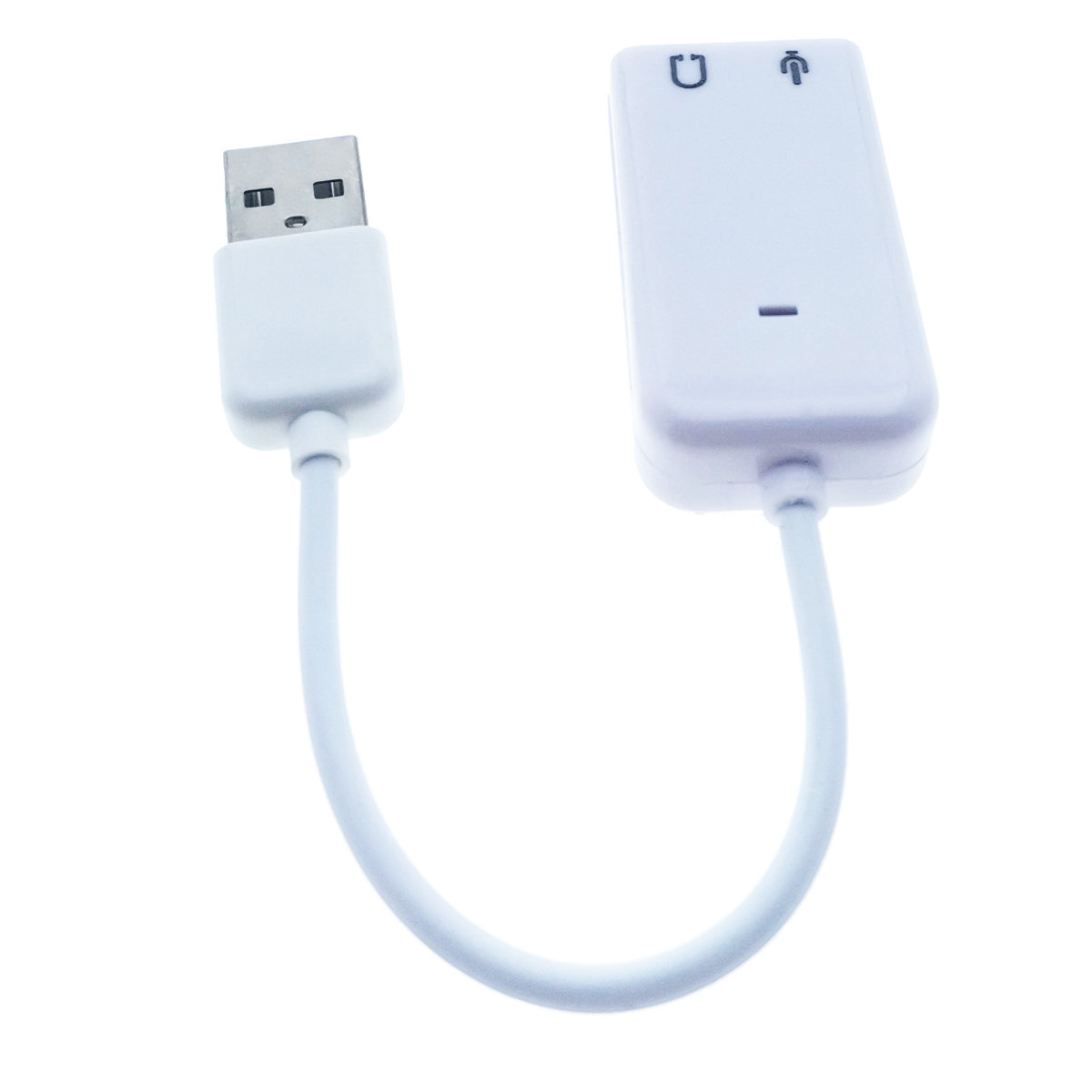 Placa de sunet USB , Virtual 7.1 Channel, adaptor pentru casti si microfon, alba [2]