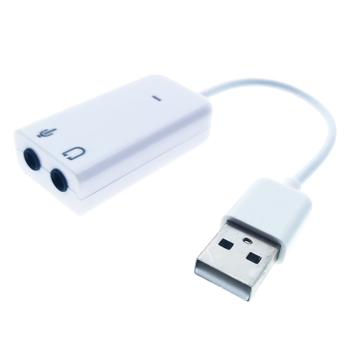 Placa de sunet USB , Virtual 7.1 Channel, adaptor pentru casti si microfon, alba [13]
