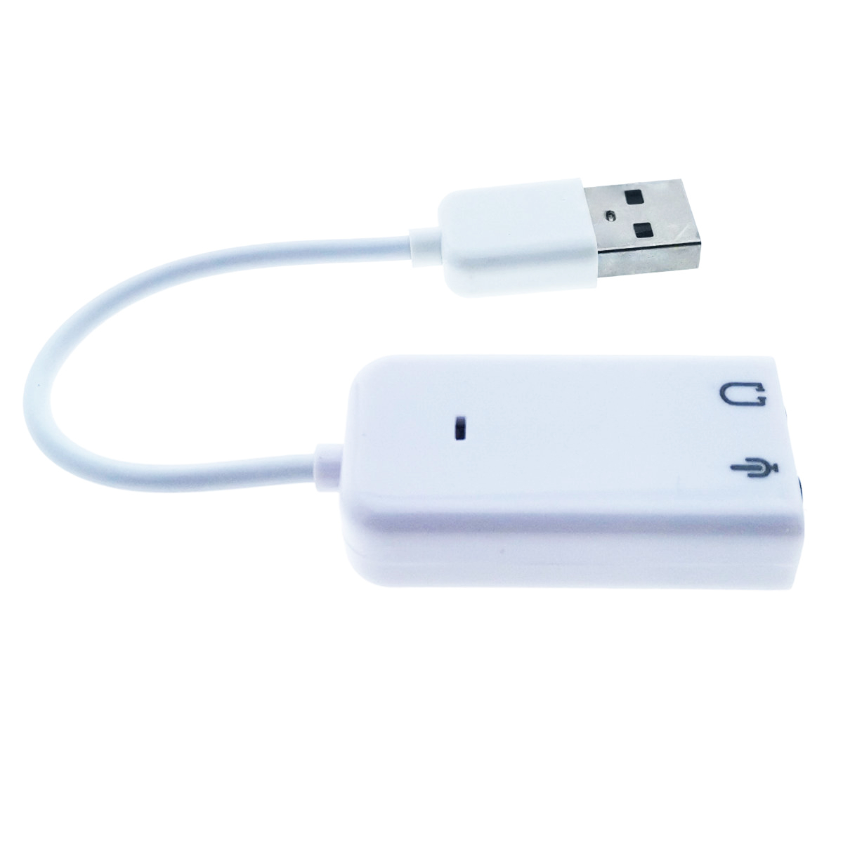 Placa de sunet USB , Virtual 7.1 Channel, adaptor pentru casti si microfon, alba [12]