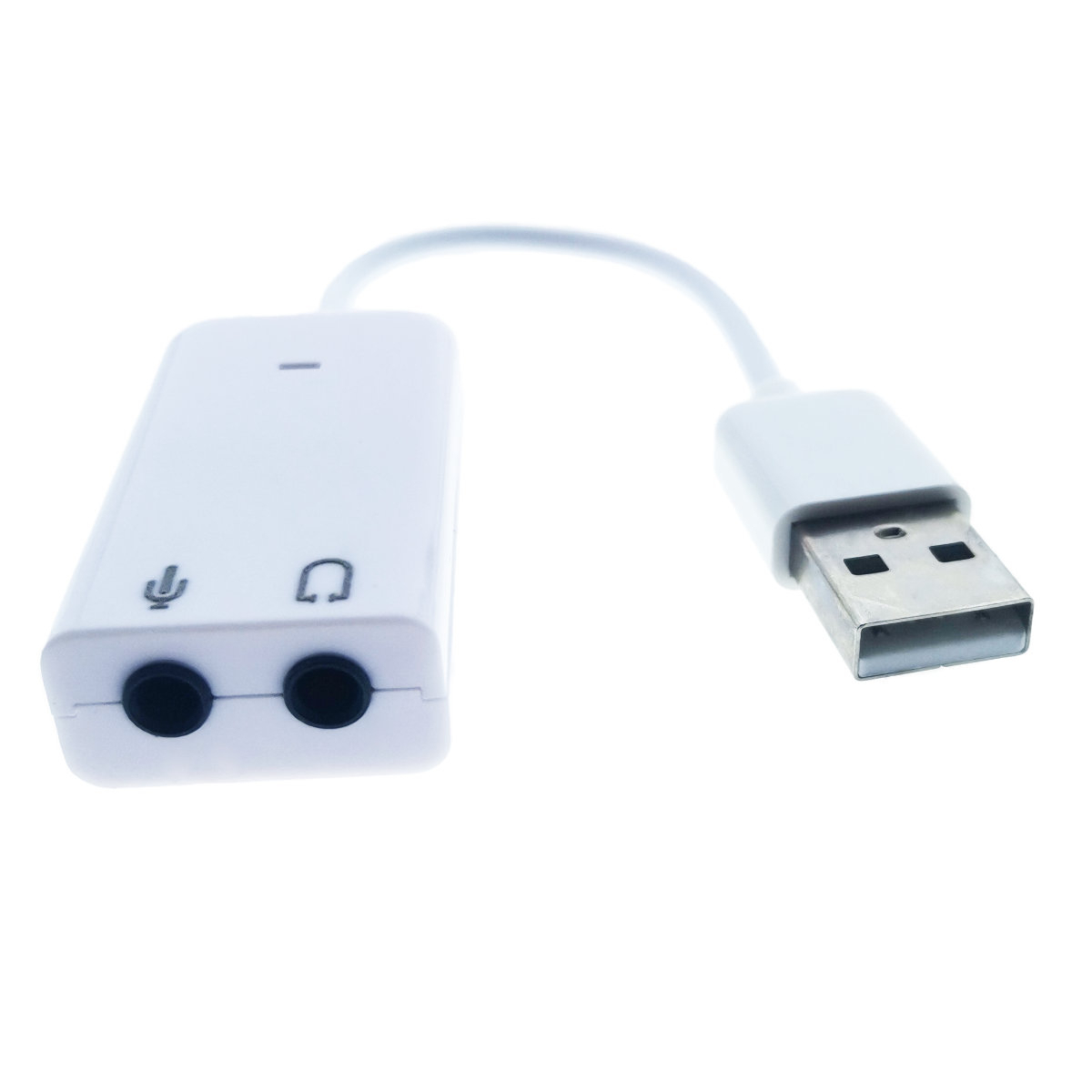 Placa de sunet USB , Virtual 7.1 Channel, adaptor pentru casti si microfon, alba [10]