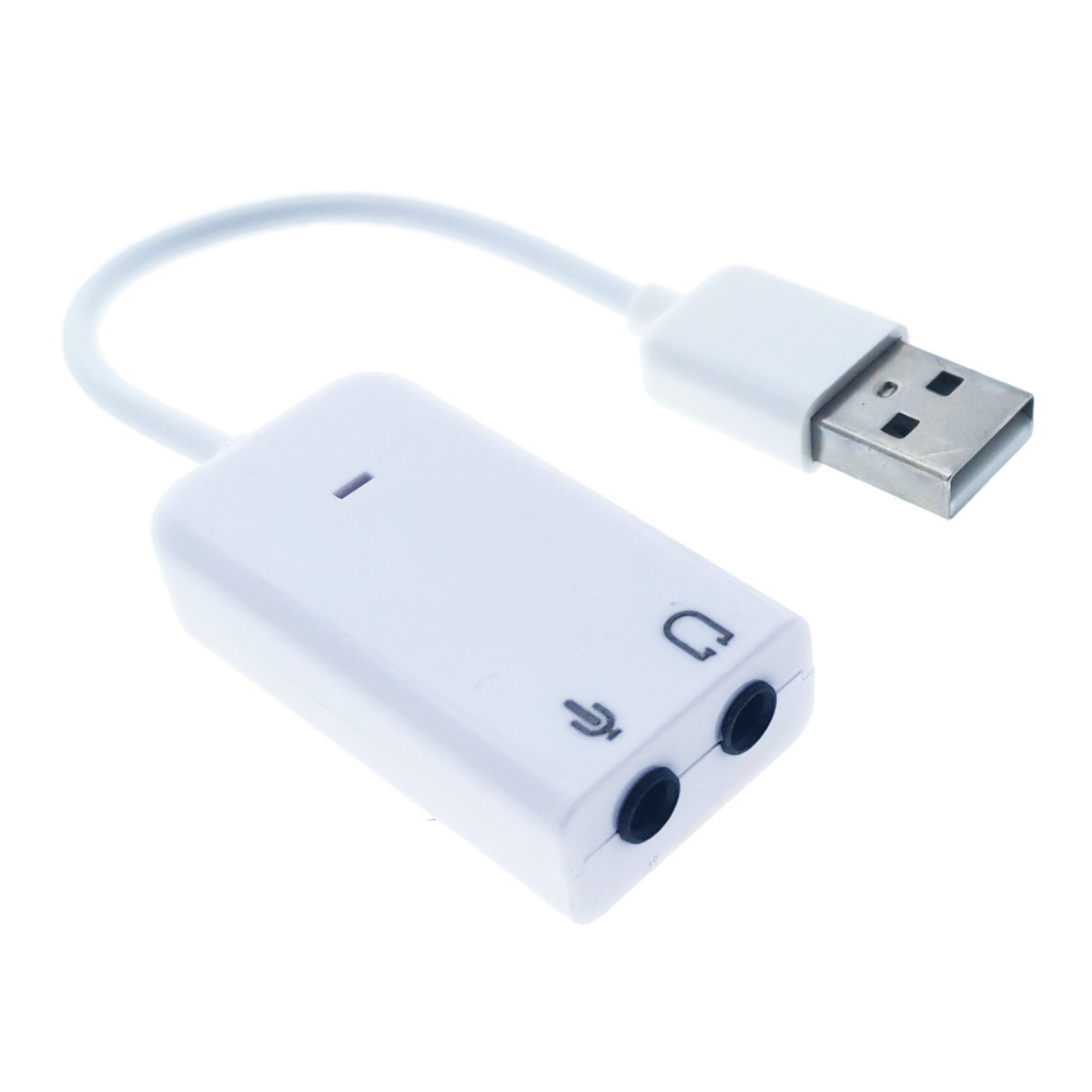 Placa de sunet USB , Virtual 7.1 Channel, adaptor pentru casti si microfon, alba [8]