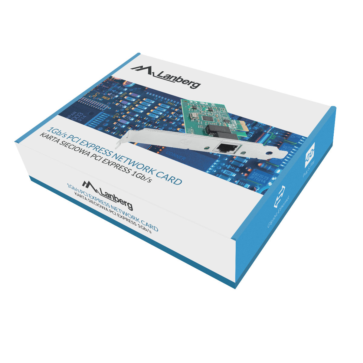 Placa retea PCI Express, Gigabit, Lanberg 42827, Ethernet , Chipset Intel [4]
