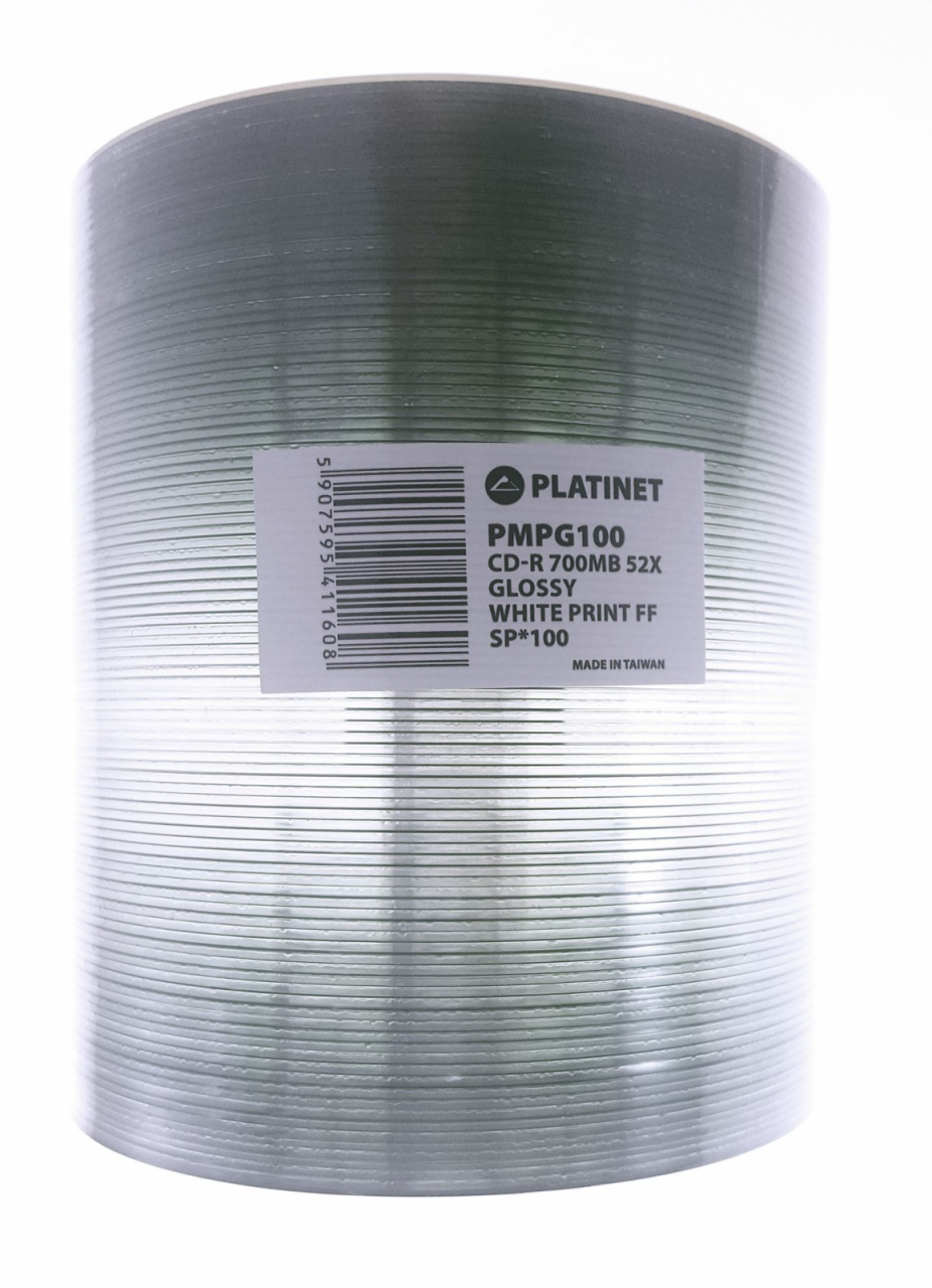 Platinet - CD-R PLATINET 700 Mb , 80 min , 52X , Printabil Glossy Inkjet , set 100 buc / pret/set (41160) [7]