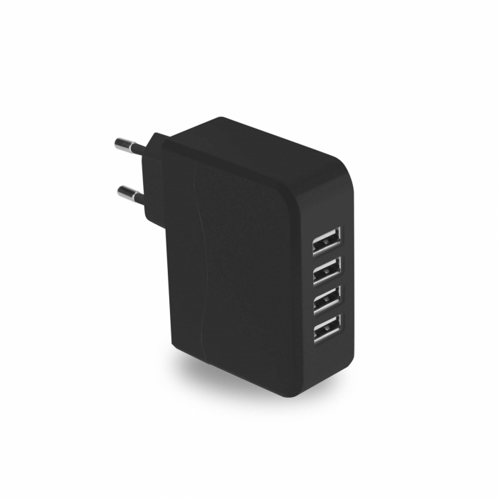PLATINET FAMILY CHARGER 4-PORT USB 4,9A BLACK [42837] [2]