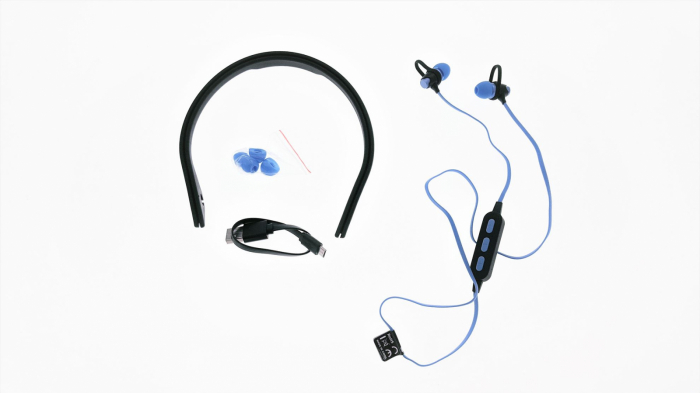 PLATINET IN-EAR BLUETOOTH SPORT EARPHONES + MIC PM1065 BLUE [43749] [5]