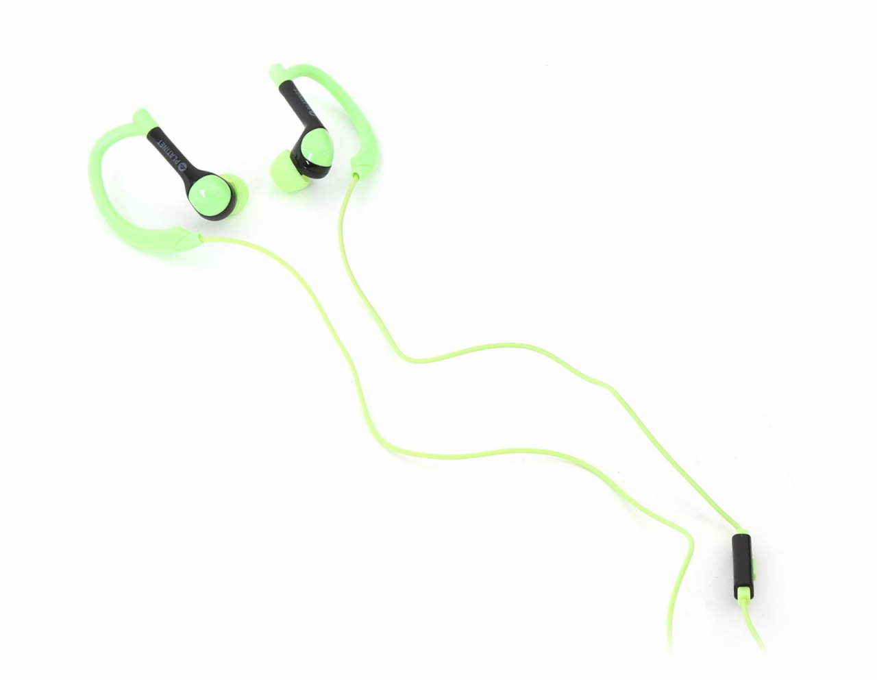 PLATINET IN-EAR EARPHONES + MIC SPORT PM1072 GREEN [42940] [3]