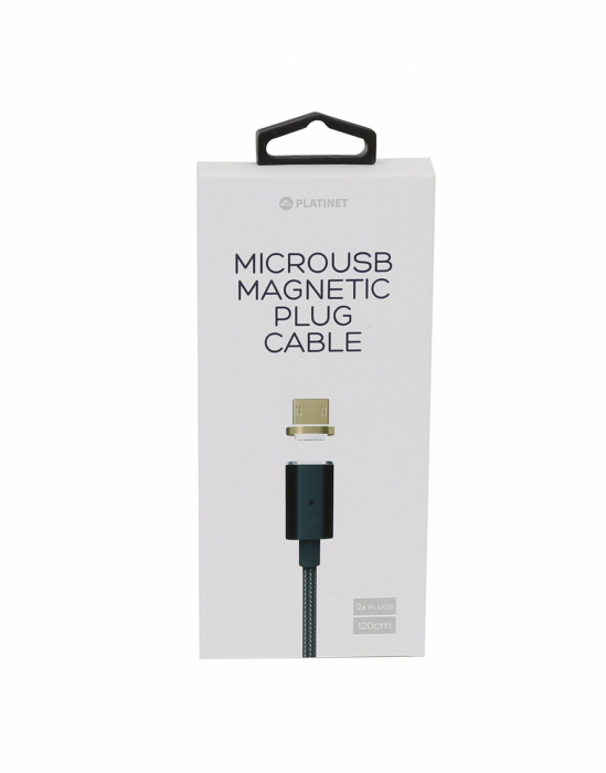PLATINET MICRO USB TO USB CABLE WITH MAGNETIC 1M BLACK [4]