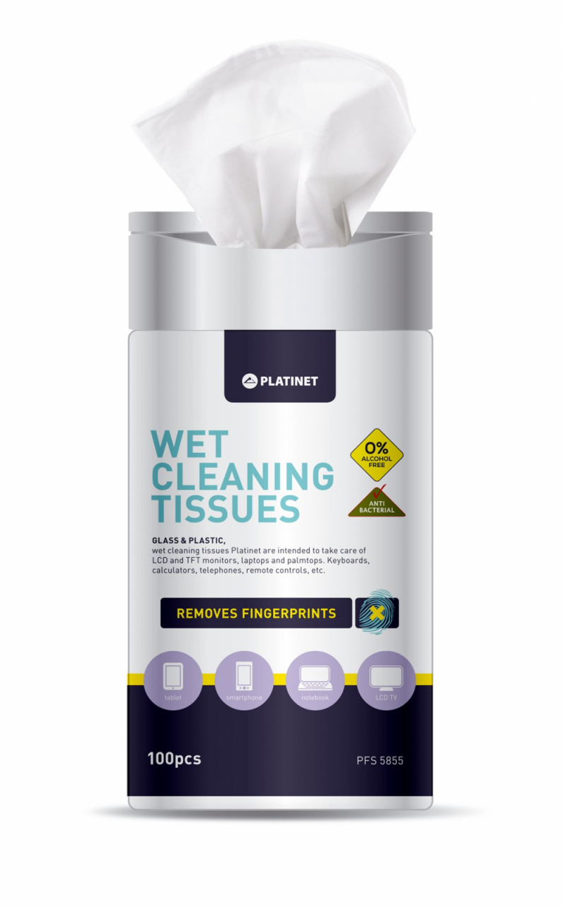 PLATINET P FS5855 Wet tissues for LCD 100pcs [4]