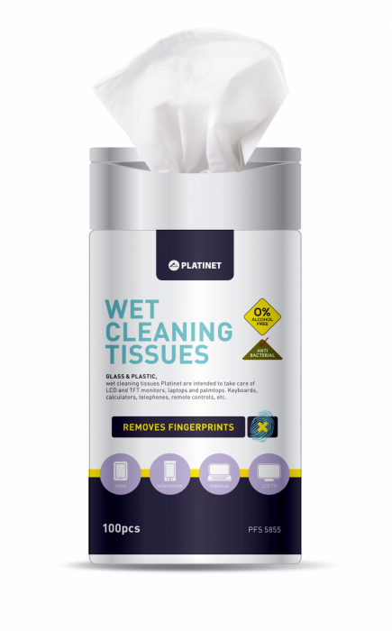 PLATINET P FS5855 Wet tissues for LCD 100pcs [2]