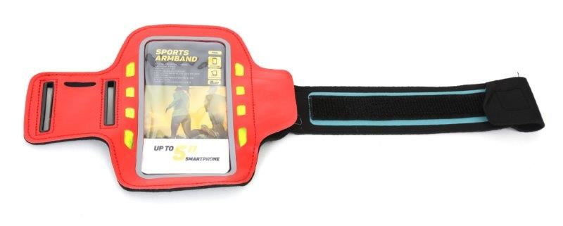 PLATINET SPORT ARMBRAND FOR SMARTPHONE RED WITH LED [8]
