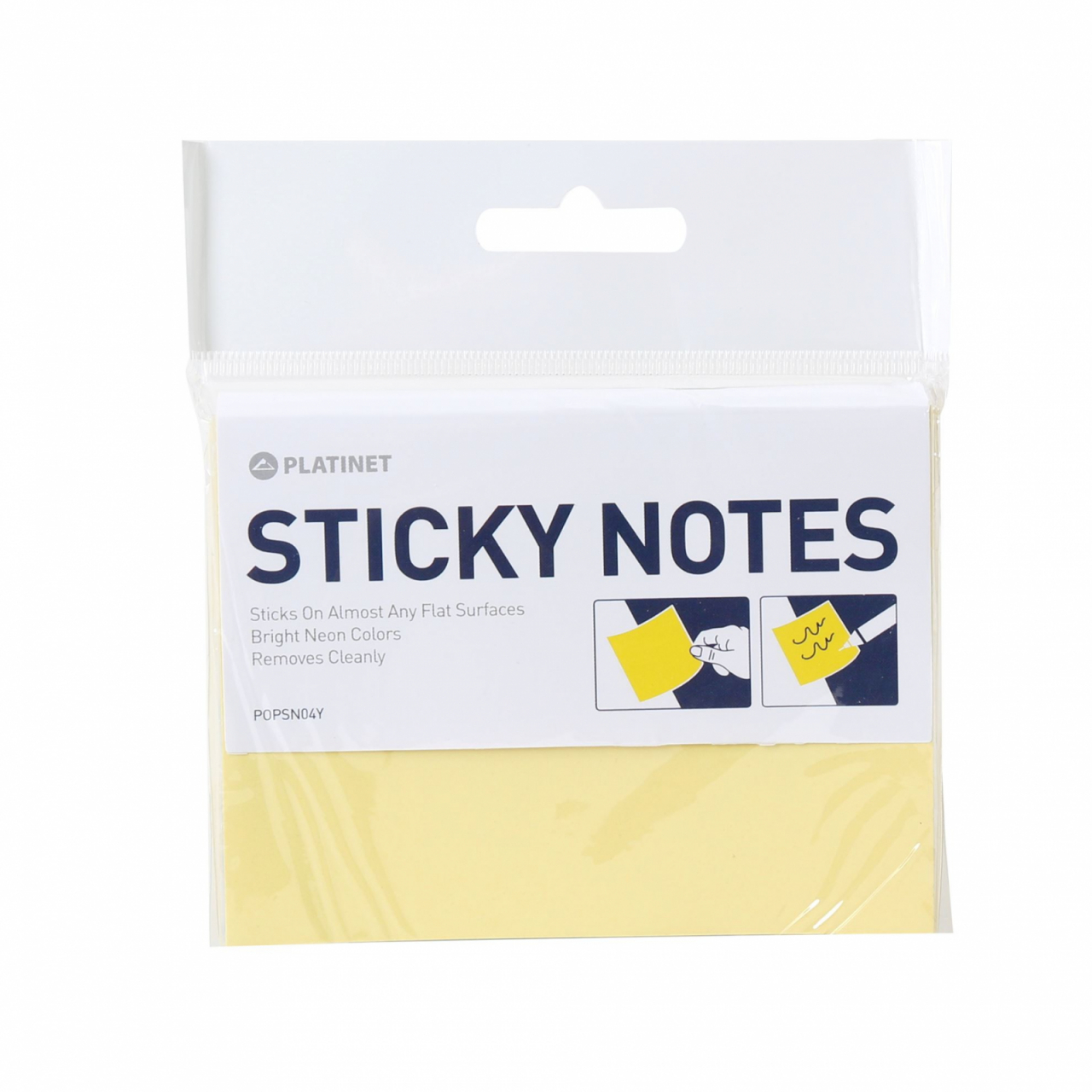 PLATINET STICKY NOTES YELLOW 75x100MM 100 SHEETS [5]
