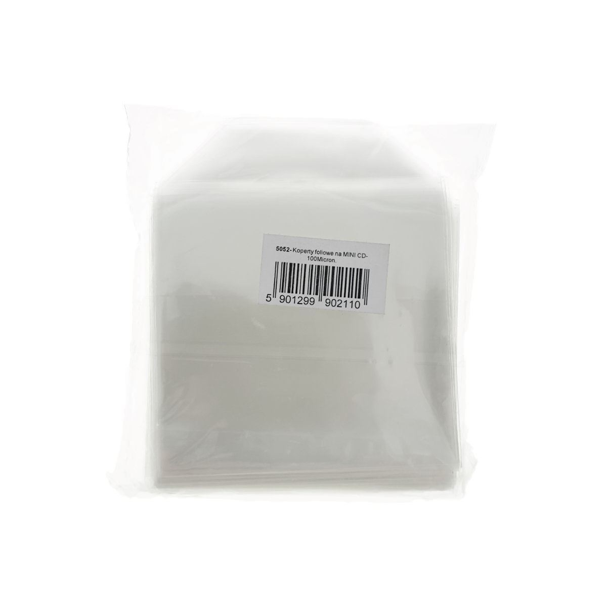 Plic plastic pentru mini CD-DVD 82X82 mm 100 micron cu adeziv, 100 buc/set, (pret/set) [6]