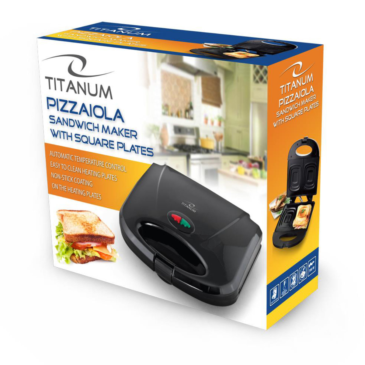 Prajitor de paine Pizzaiola de tip sandwich 700W [4]