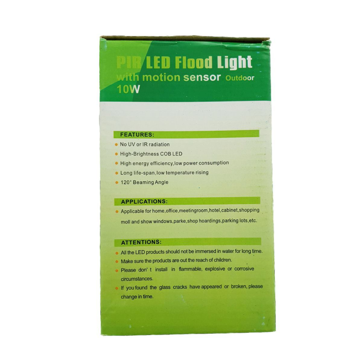 Proiector LED 10W cu senzor de miscare,IP65,negru [10]