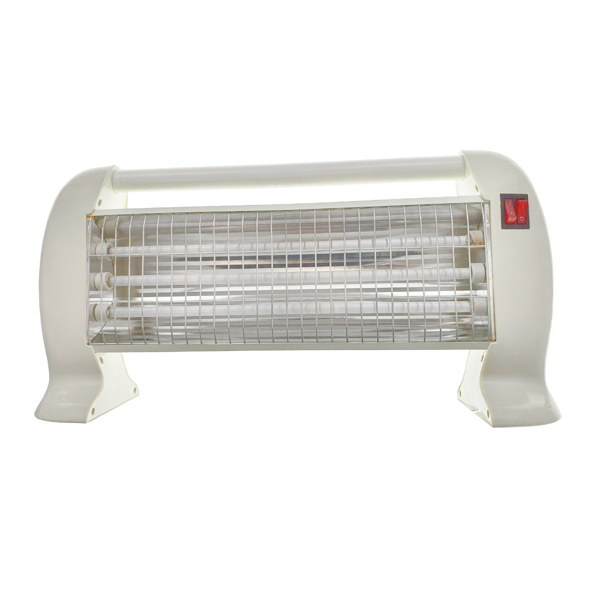 Radiator portabil cu 3 elemente quartz, reglaj putere 400 W / 800 W / 1200 W, alb [3]