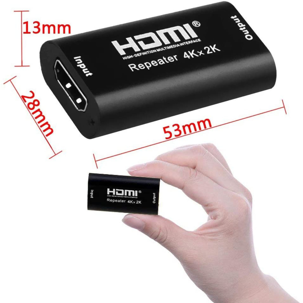 Repetitor HDMI 4K UHD, porturi mama - mama, amplificare transmisie pana la 40m [20]