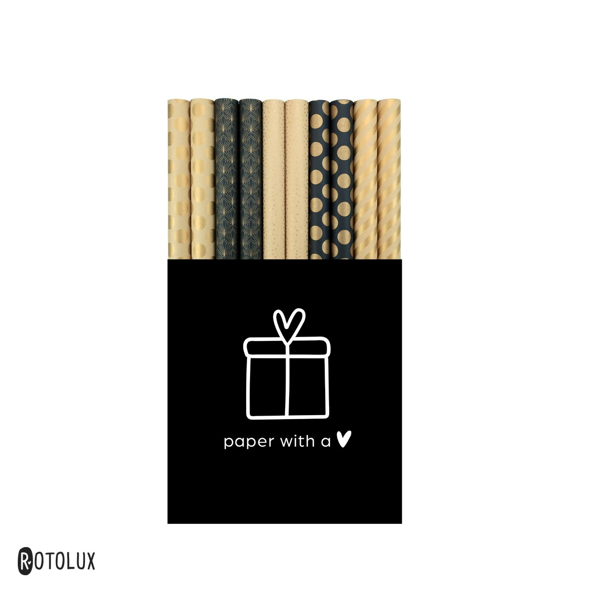 Rola 2 m hartie de ambalaj Rotolux Berlin, latime 70 cm, reciclata, 65-70 g/mp, modele asortate [4]