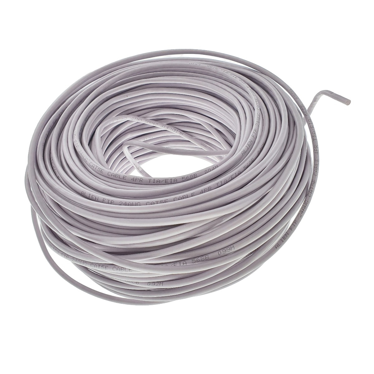 Rola cablu FTP, Alien 00128, cat5e, lungime 100 metri, CCA, AWG 24, de legatura retea, ethernet, gri [6]