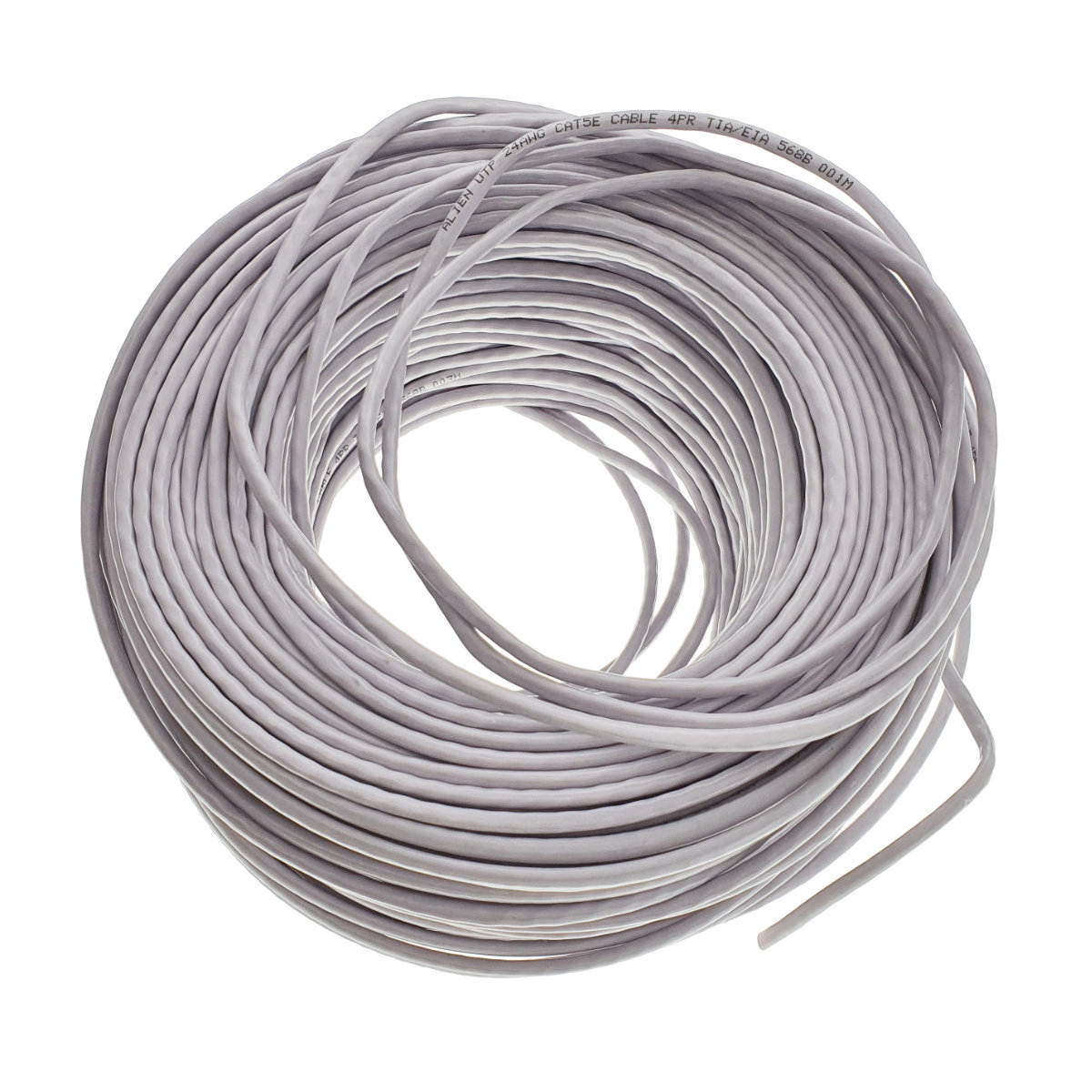 Rola cablu UTP, Alien 00127, cat 5e, lungime 100 m, AWG 24, CCA, de legatura retea, ethernet, gri [8]