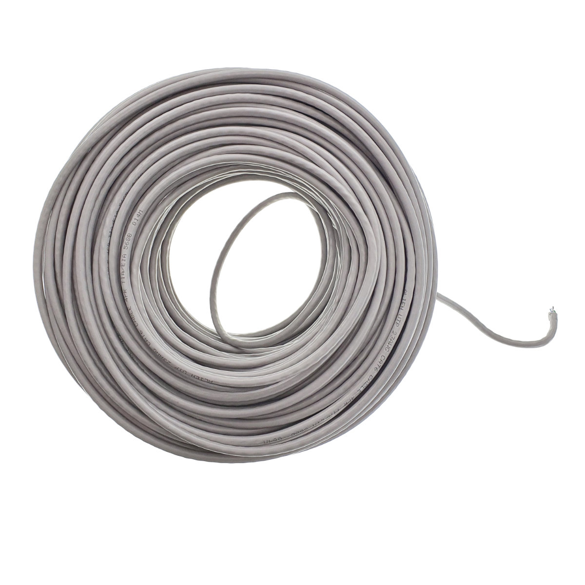 Rola cablu UTP, Alien 00129, cat6e, lungime 100 metri, CCA, AWG 23, de legatura retea, ethernet, gri [8]