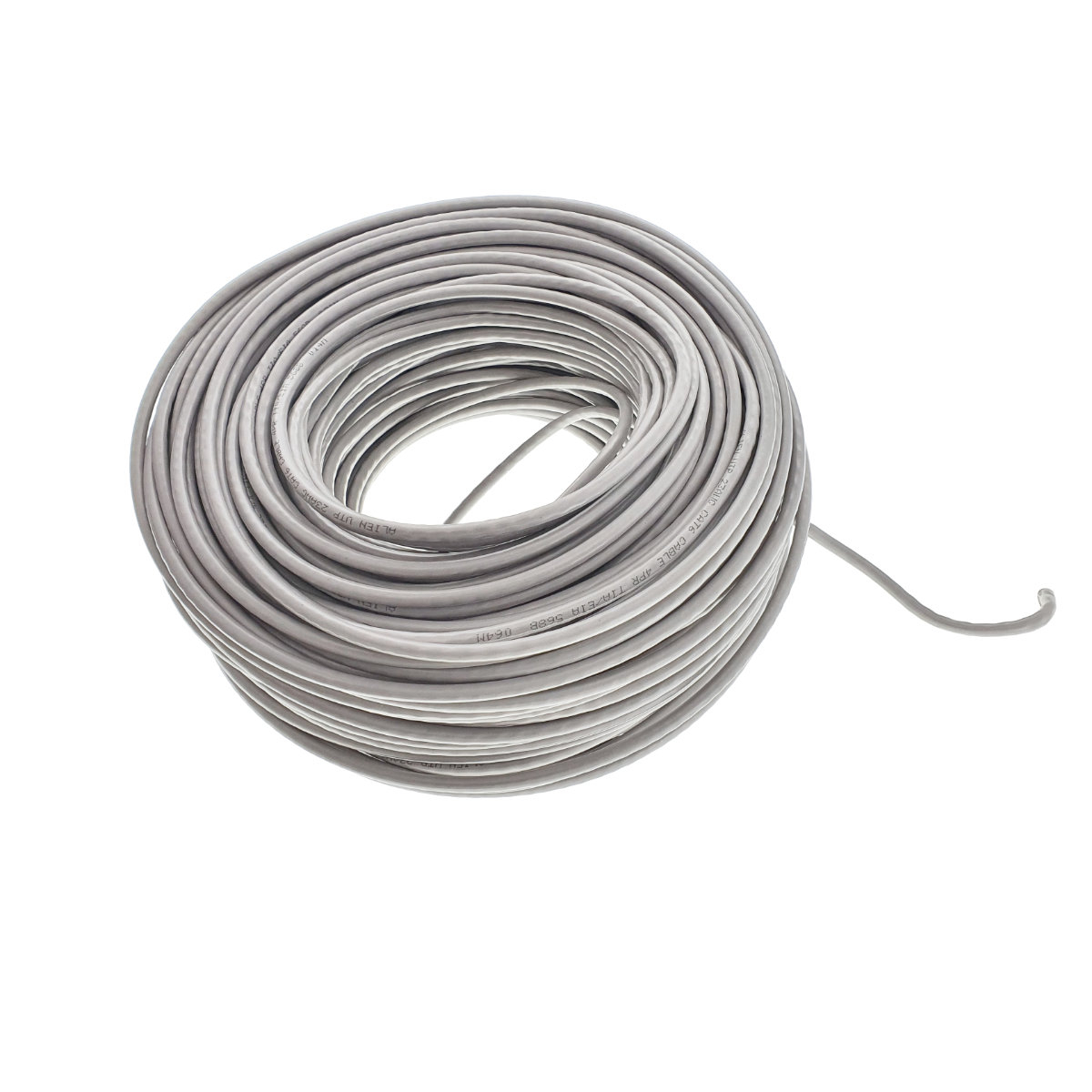 Rola cablu UTP, Alien 00129, cat6e, lungime 100 metri, CCA, AWG 23, de legatura retea, ethernet, gri [6]