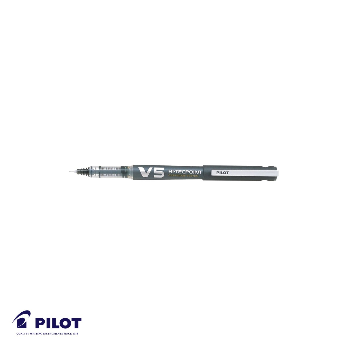 Roller cu cerneala lichida Pilot Hi-Tecpoint V5, varf 0.5mm, negru, pentru scriere precisa si constanta [2]
