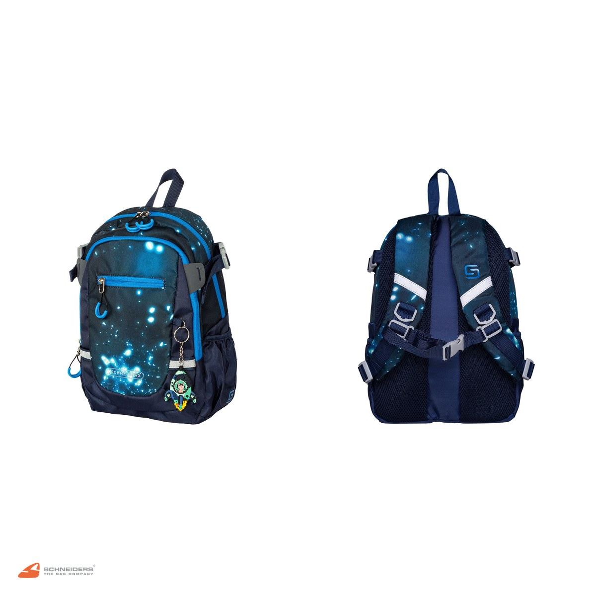 Rucsac pentru clasa pregatitoare Schneiders Deep Cosmos, 25x35x12 cm, 11 l, albastru [4]