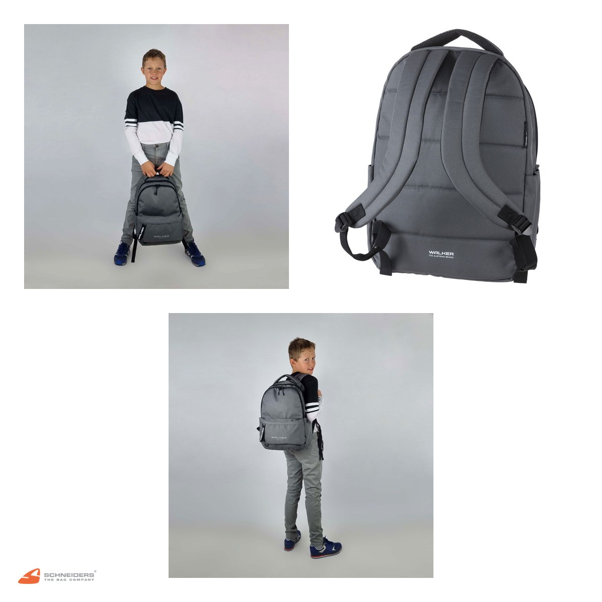 Rucsac Walker by Schneiders Alpha 2024, 32x45x23 cm, 29 l, gri asfalt [4]