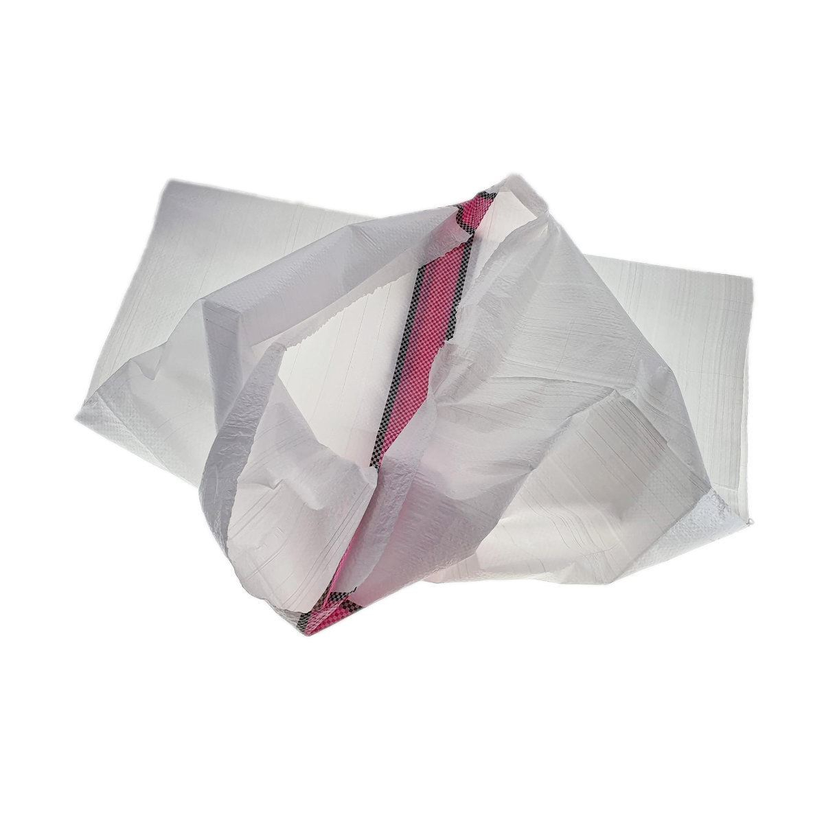 Sac rafie, 70x112cm, alb cu dunga rosie [5]