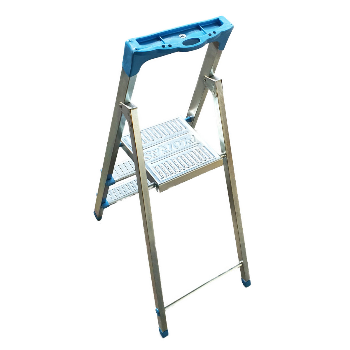 Scara cu 2 trepte pliabila, Flores, din metal, cu platforma si suport din plastic pentru feronerie si unelte [6]
