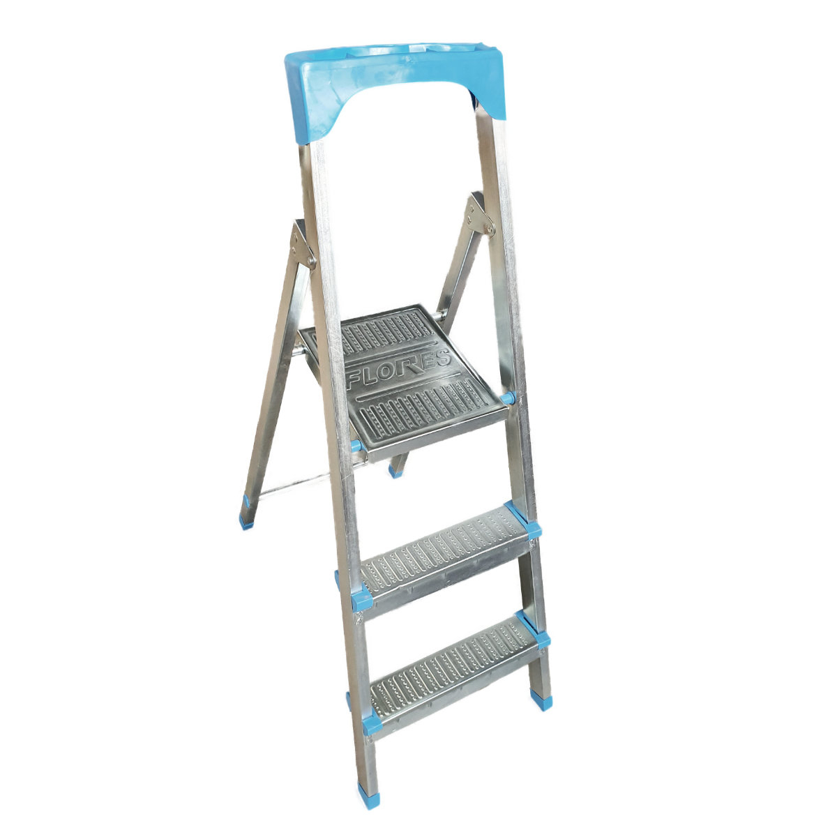 Scara cu 2 trepte pliabila, Flores, din metal, cu platforma si suport din plastic pentru feronerie si unelte [5]