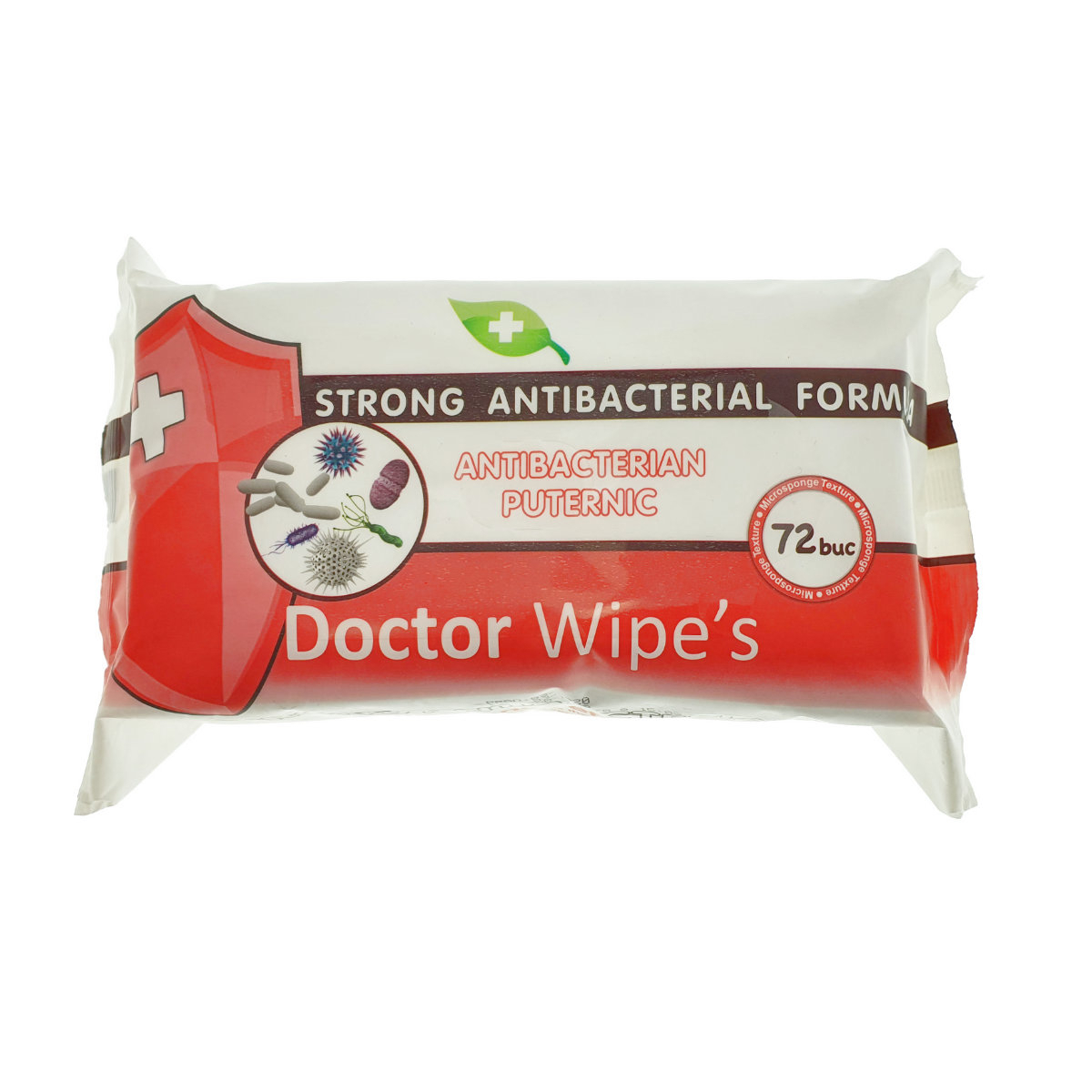 Servetele umede antibacteriene Doctor Wipe's , 72 bucati, pentru maini [4]