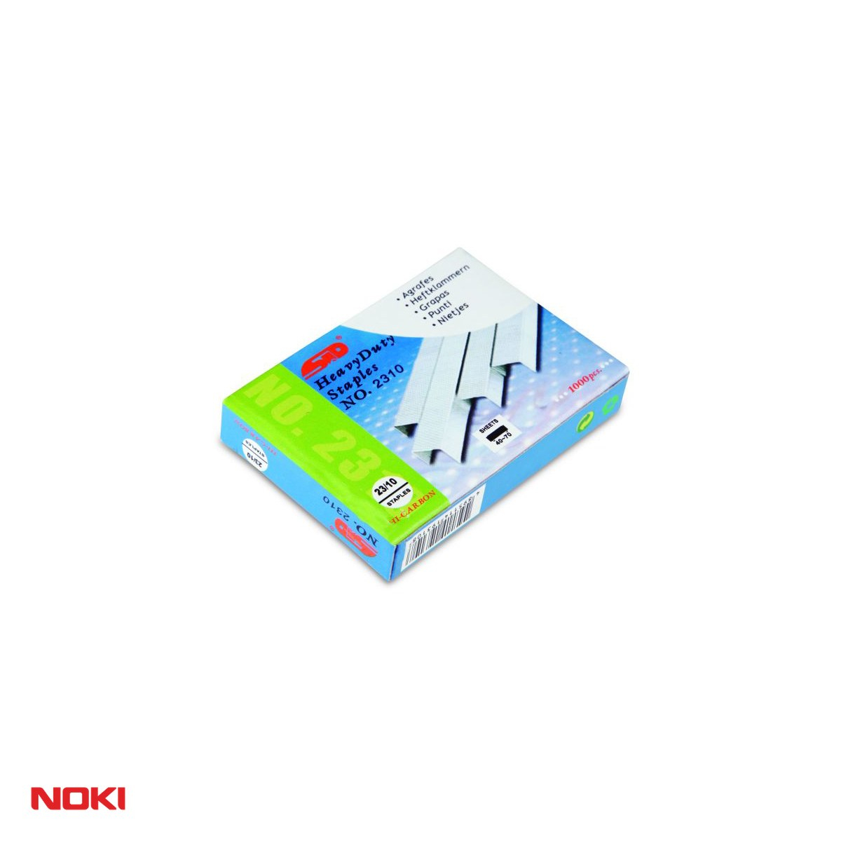 Set 10 cutii capse NOKI 23/10, 40-70 coli, 1000 bucati pe cutie [4]