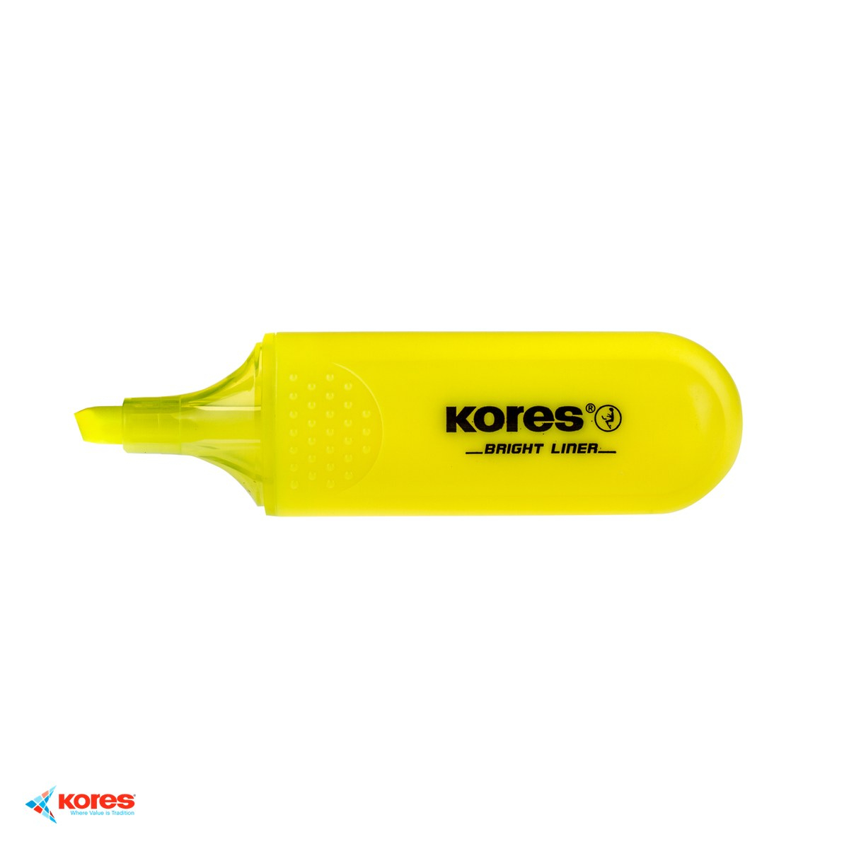 Set 10 textmarkere Kores galbene fluorescente, varf tesit 1-5 mm, cerneala pe baza de apa, pentru evidentierea textelor [4]