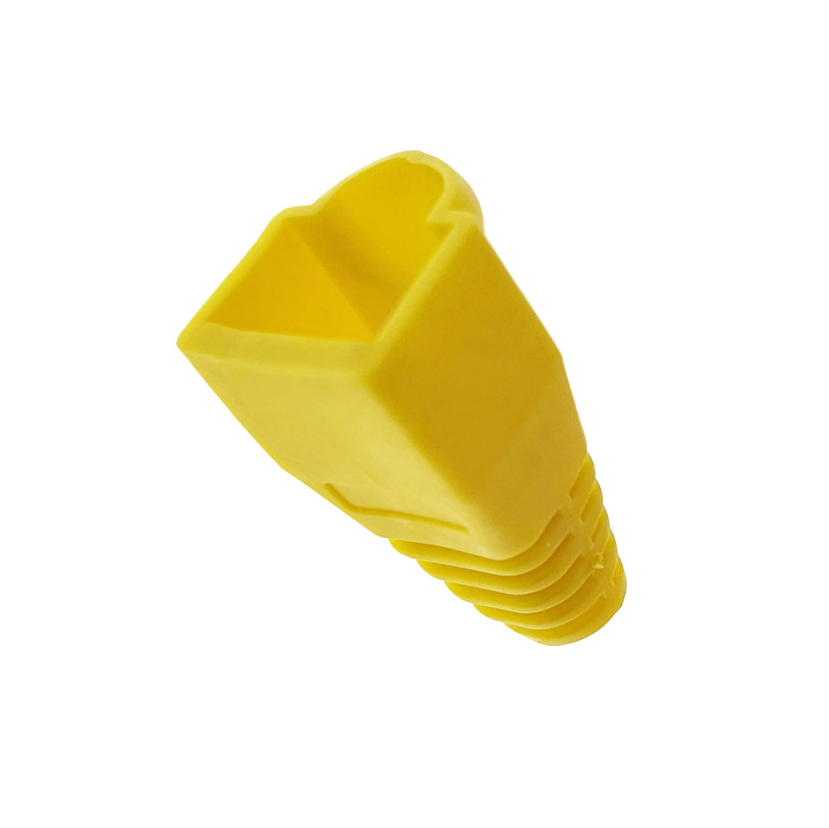 Set 100 bucati , manson de protectie mufa RJ45, capac pentru conector UTP RJ45 cu cablu LAN Ethernet Cat5/5e/6 , galben [10]